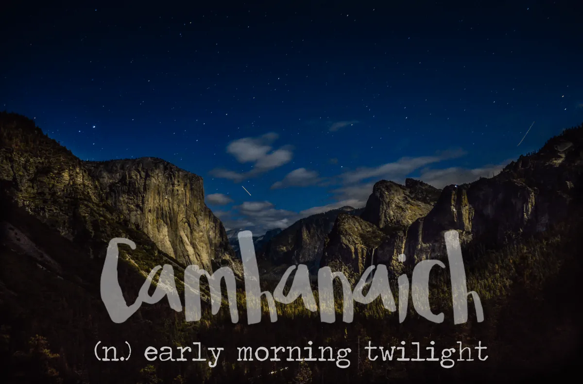 The word is Camhanaich