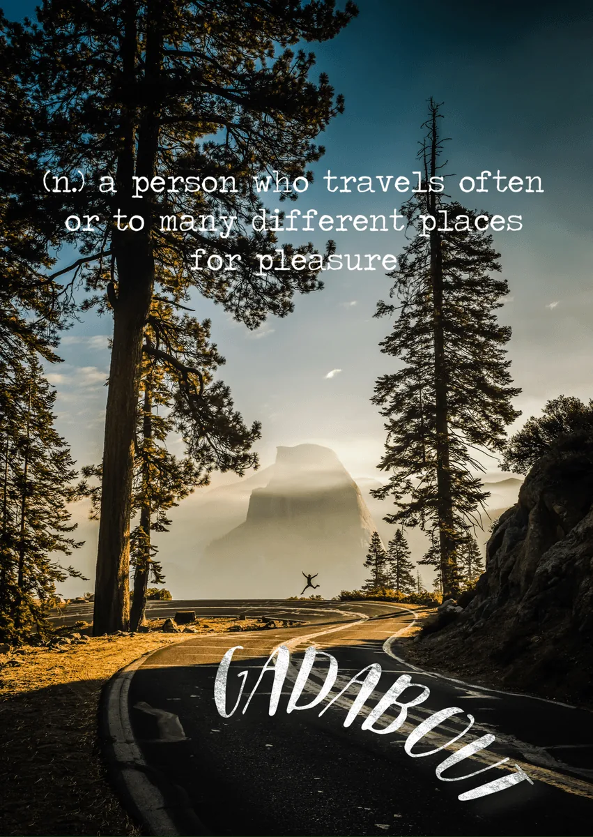 The word is Gadabout