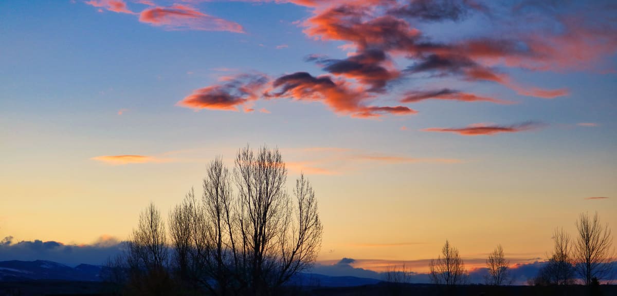 A Pink Wyoming Sunset
