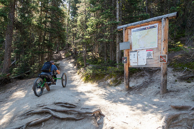 Climbing the Clear Lake Trail.