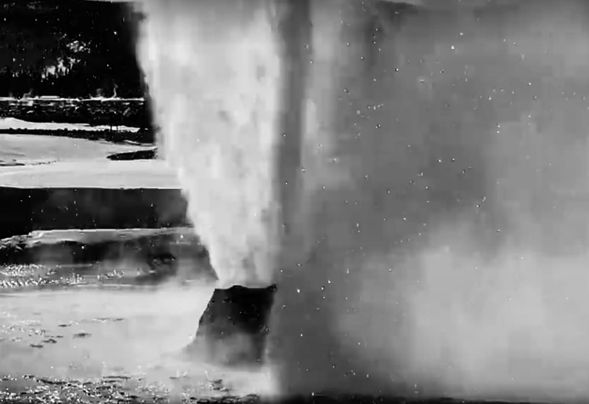 The Famous Beehive Geyser