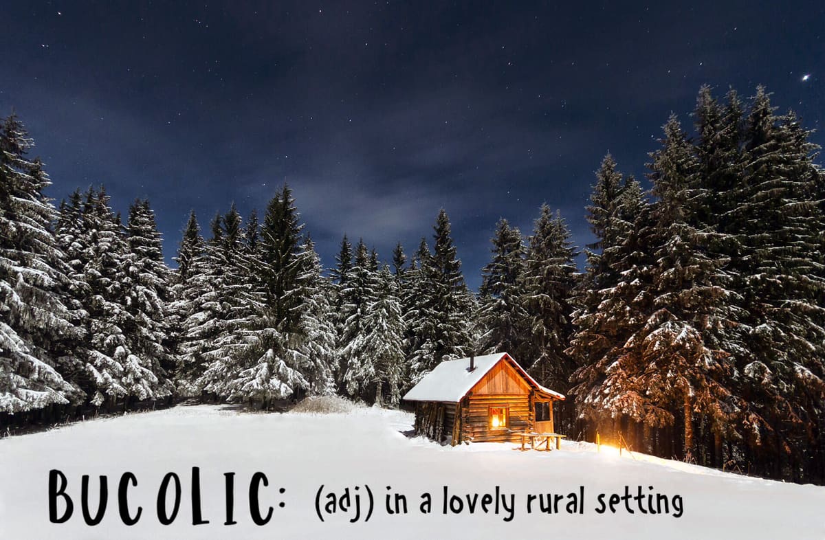 The word is Bucolic