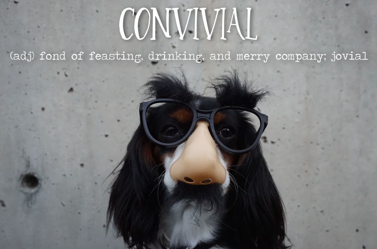 The word is Convivial